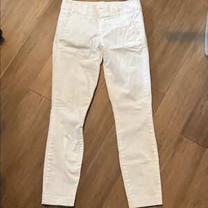 J. Crew Crisp White Trousers